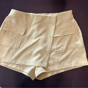 Love Tree Yellow Lime Skorts with Pockets